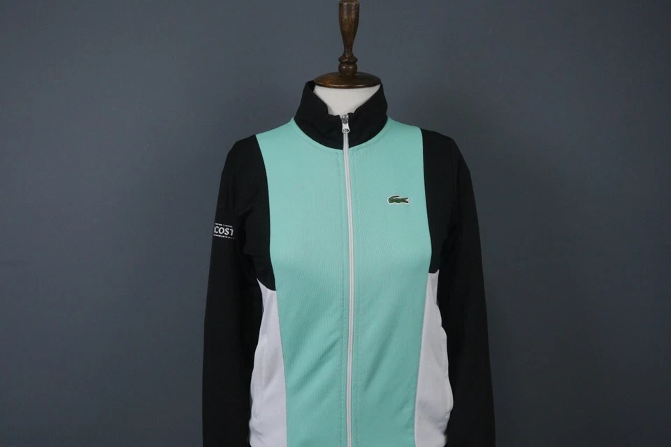Lacoste Sport Multicolor Long Sleeve Full Zip Logo Track Jacket Size 164CM - Image 2 of 4