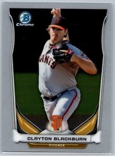 2014 Bowman Chrome Draft Clayton Blackburn Rookie Giants RC #CTP-83
