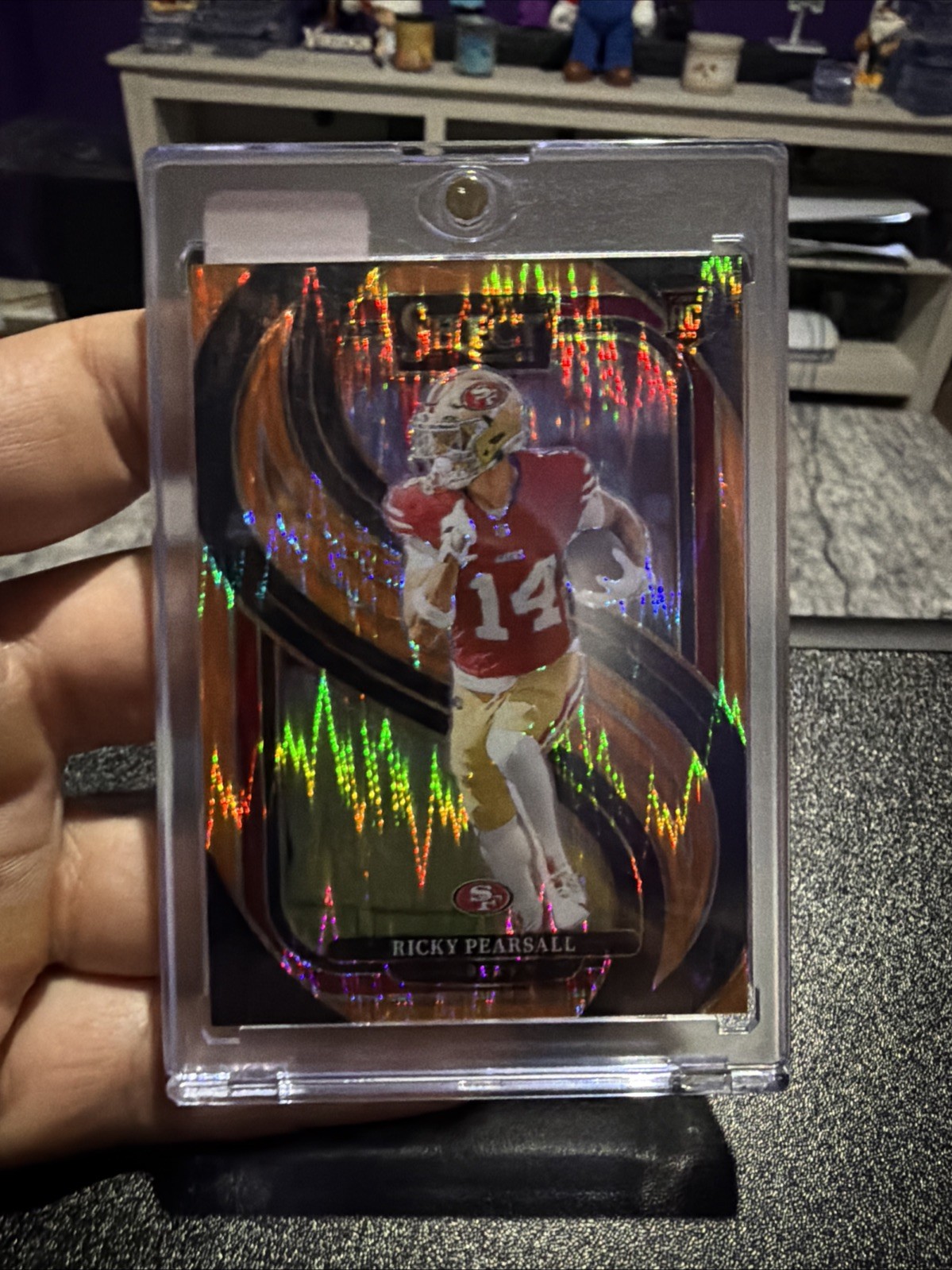 2024 Panini Select Ricky Pearsall #173 Premier Level Orange Prizm Shock /399 RC