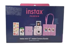 New in Open Box FUJIFILM Instax Mini 12 Instant Camera Bundle Lilac Purple