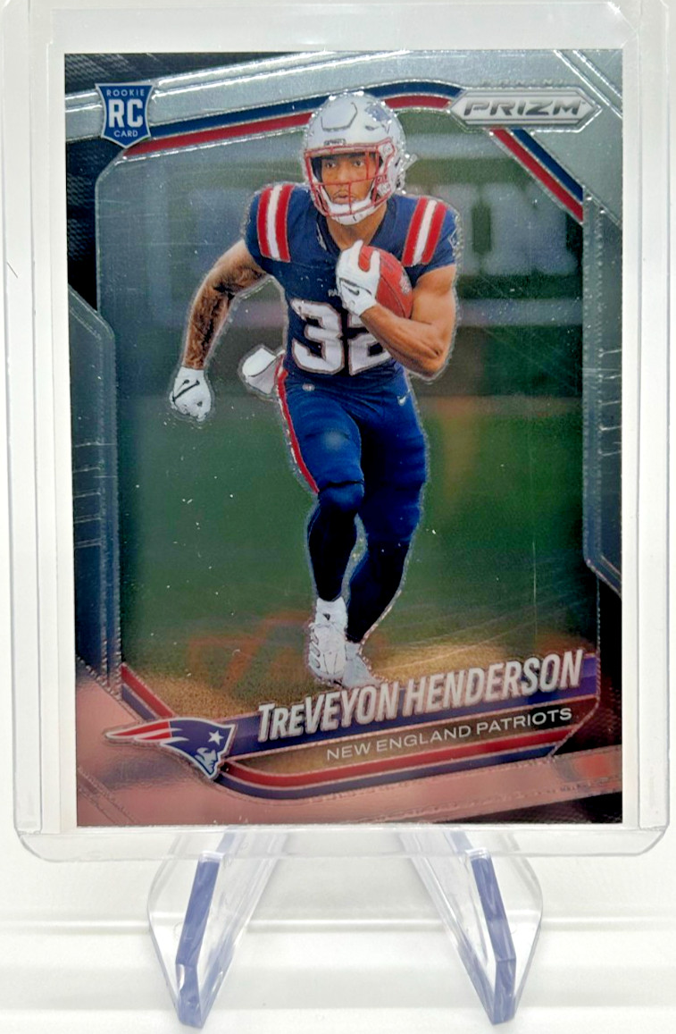 2025 Panini Prizm Treveyon Henderson Rookie Card #343 New England Patriots RC