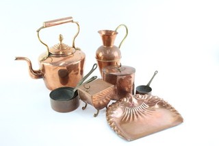 Vintage Copper Ware Inc Kettle Pitcher Tea Caddy J. Piccard 3218g