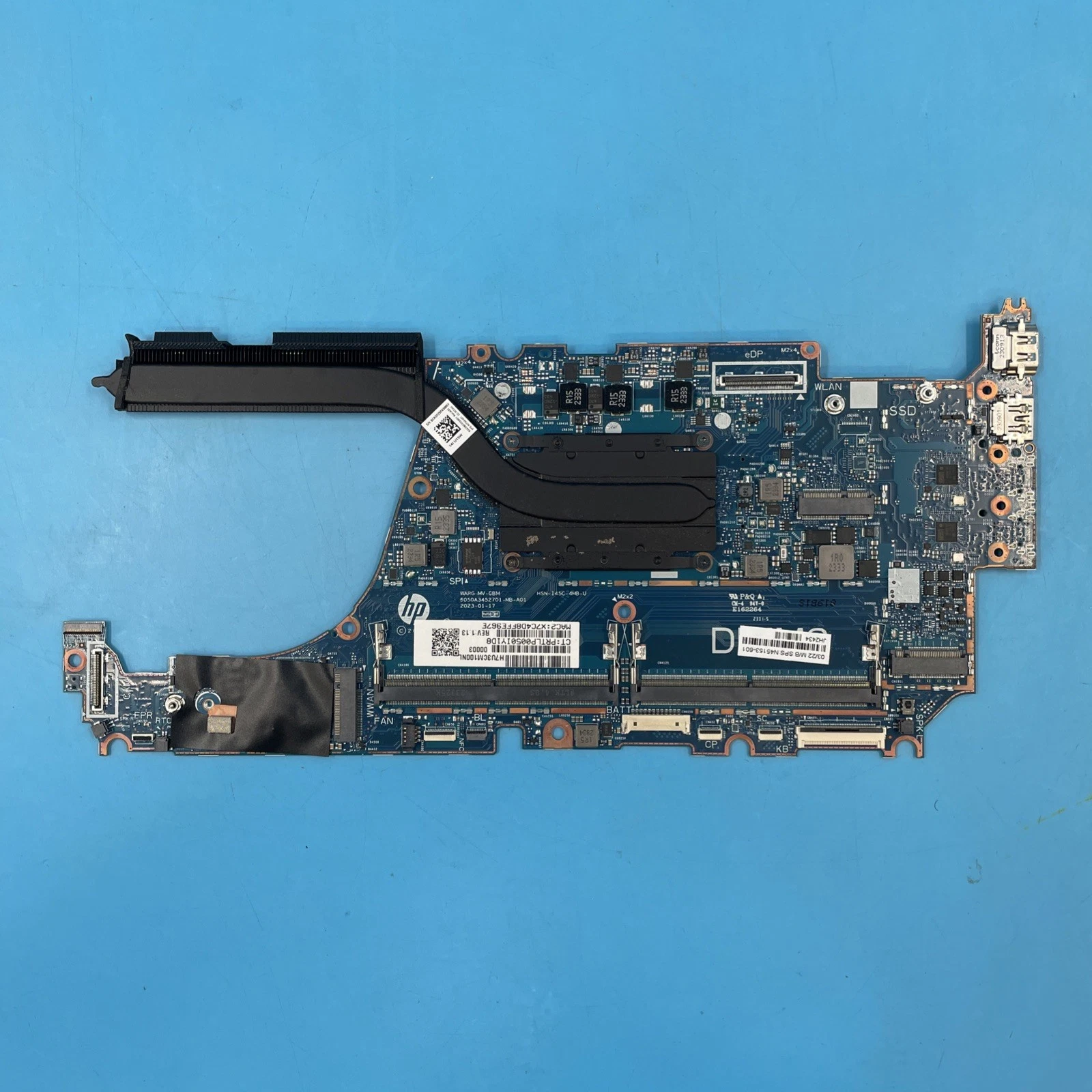 HP EliteBook 840 G10 Motherboard i5-1345U with Heat Sink