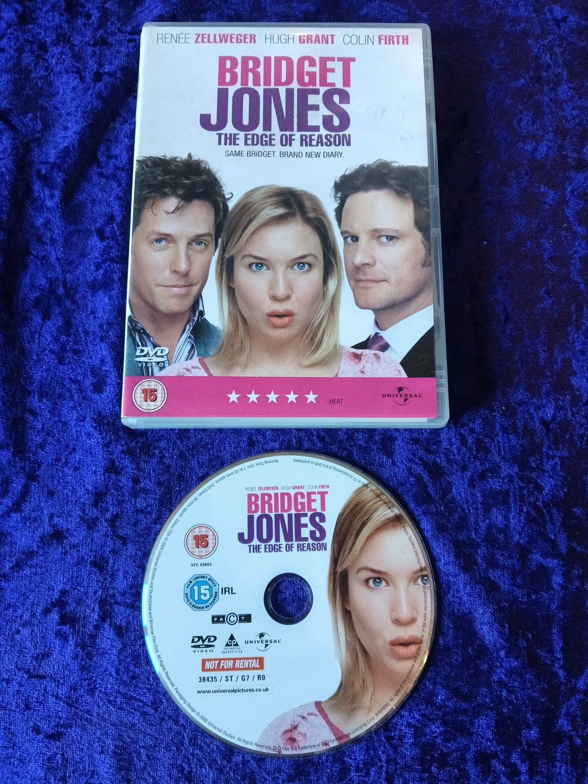DVD BRIDGET JONES THE EDGE OF REASON RENNE ZELLWEGER HUGH GRANT COLIN FIRTH R2