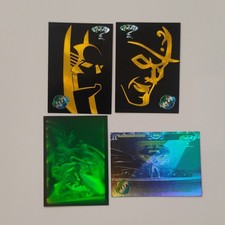 1995 Fleer Batman Forever Metal Hologram Trading Card Lot 4 Batman