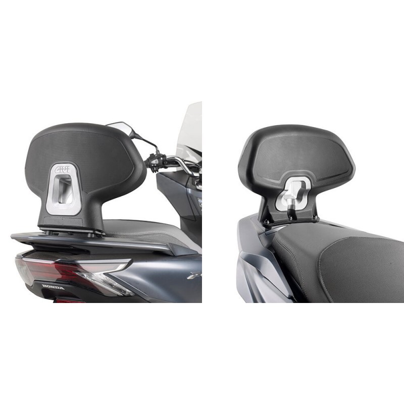Dosseret passager Givi TB1190A pour éviter le mal de dos en scooter Honda PCX 125