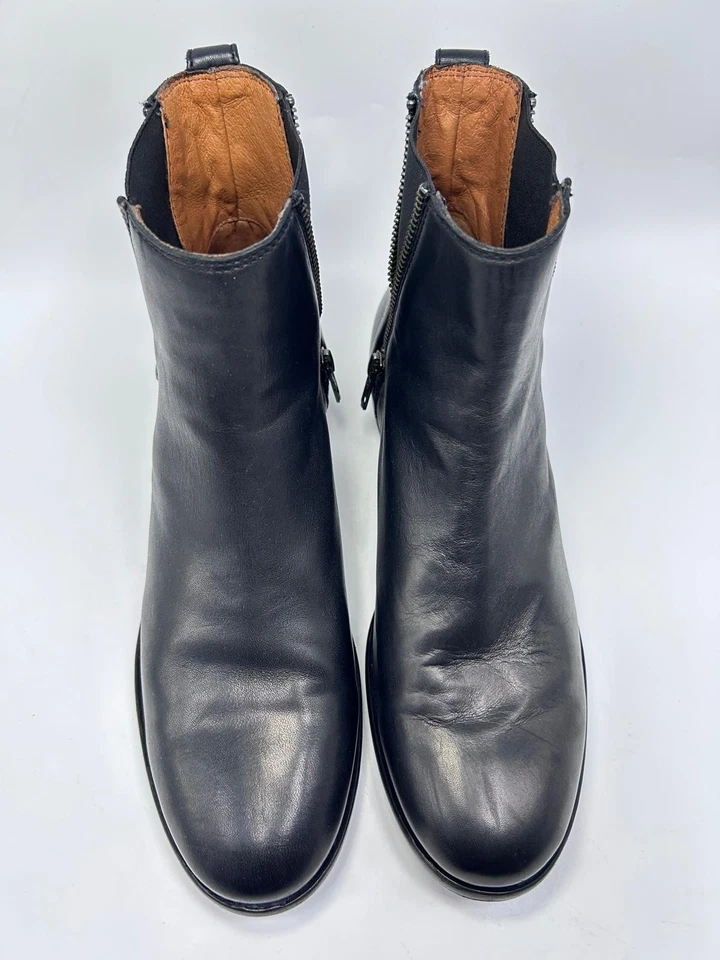 Botines Frye Carly de cuero Chelsea con cremallera para mujer talla 9,5 negros Foto 3 de 4