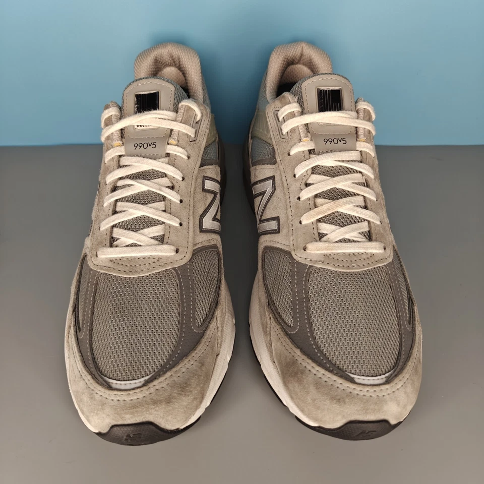 New Balance 990v5 Castlerock Grey Made In USA Suede M990GL5 Mens Size 10.5D - Image 4 of 4