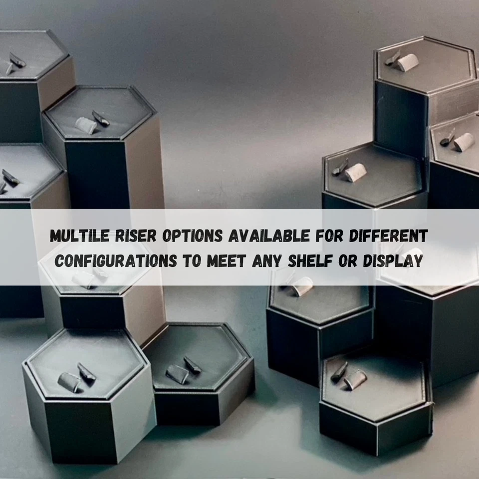 Action Figure Display Stands Hex Solution Bundles – 3D Printed Multi-Tier Risers - Image 4 of 4