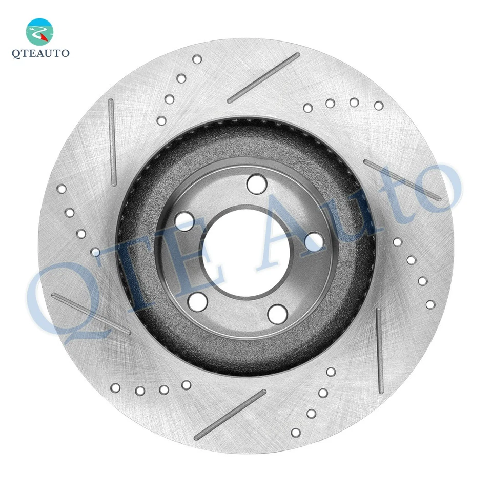 Rotores de disco de freno delanteros ranurados perforados 320 mm para Lincoln MKX 2007-2015 Foto 2 de 4
