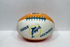 Juguete de pelota de fútbol americano NFL de los Miami Dolphins de felpa suave de 7 pulgadas HUTCH Sports de colección