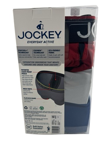 Jockey Everyday Active Men Chafe Proof Pouch Microfiber 6" Boxer Briefs- Small - Picture 7 of 7