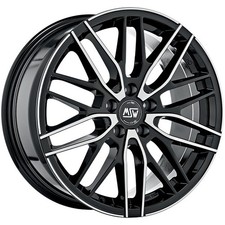 ALUFELGE MSW MSW 72 FUR ALFA ROMEO 156 7X17 5X100 GLOSS BLACK FULL POLISHED X3C