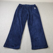 Dallas Cowboys Sherpa Pajama Pants Mens XL Blue Embroidery Pajamas Fleece