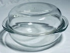 Vintage Pyrex 026 Clear Glass 3 Qt Round Oven Roasting Casserole Dish EXCELLENT
