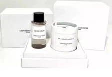 Dior VIP Gift Set: Gris Mini Body Soap 20Ml And 30 Montaigne Mini Candle 35G NIB