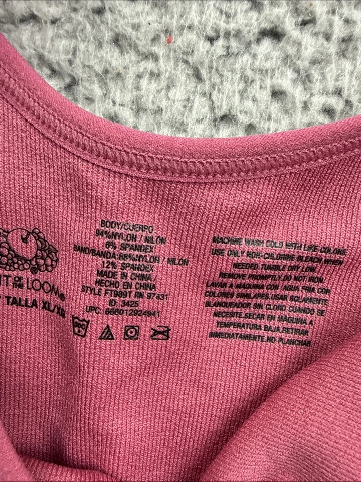 Fruit of the Loom Womens XL 360 Stretch Seamless Comfort Longline Sports Bra - Image 4 of 4