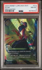 2024 Disney Lorcana Shimmering Skies Scar Vengeful Lion Enchanted 212 PSA 8