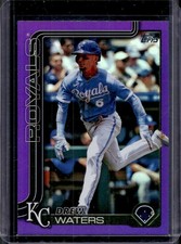 2025 Topps Drew Waters Purple Rainbow Foilboard #/250 Royals