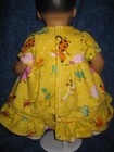 For 15" Bitty Baby Yellow Flannel Nightgown with Cartoon Animals and Pillowcase — photo 4