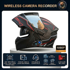 Motorcycle Helmet with Built in Camera and Hands Free Bluetooth