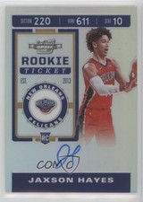 2019-20 Panini Contenders Optic Rookie Ticket Jaxson Hayes #126 Auto 17wv