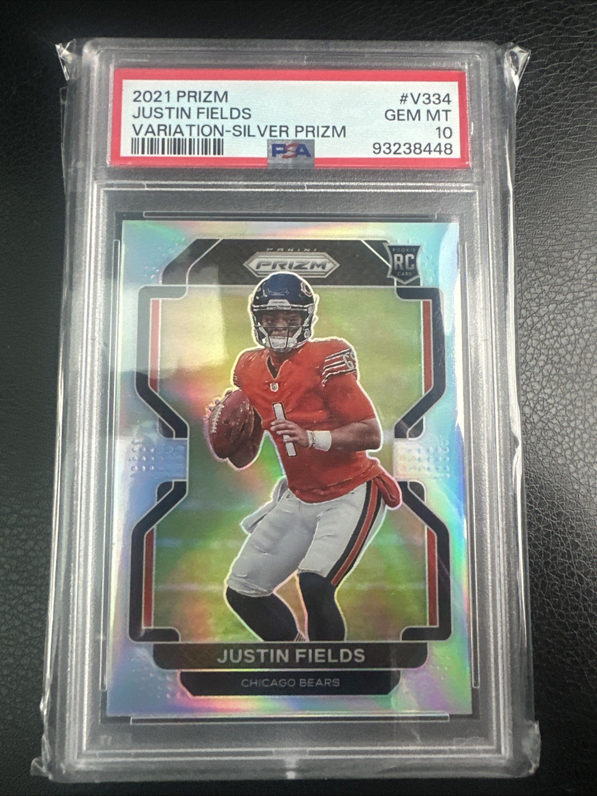 Justin Fields Panini Prizm #V334 Variation-Silver