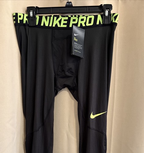 Nike Pro Men's Dri-FIT Dark Green Compression Tights Size L NWT