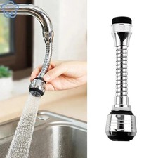 Stainless Steel Faucet Sprayer Extender 360 Rotating Water Saving Splash Guard