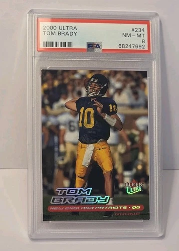 2000 Fleer Ultra Tom Brady Rookie Card #234 PSA 8