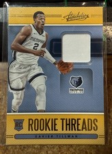 2020-21 Absolute Memorabilia Rookie Threads LV1 #33 Xavier Tillman Jersey Card