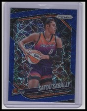 2025 Panini Prizm WNBA #4 Satou Sabally Blue Velocity Prizms