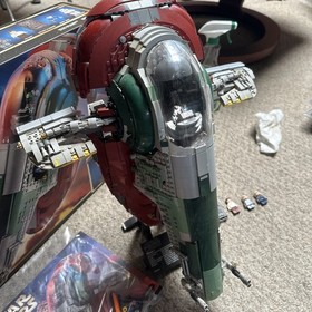 lego star wars 75060 slave 1 99% complete with boba fett and han solo carbonite