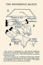 The Mysterious Match Harry Houdini Poster Print