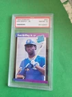 KEN GRIFFEY, Jr. - 1989 Donruss "RATED ROOKIE" Card  NM/MT PSA 8