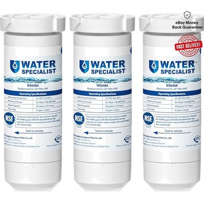 NSF Certified Water Filter Replacement for GE - 3 Pack, Great Filtration