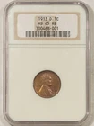 1913-D LINCOLN CENT - NGC MS-65 RB