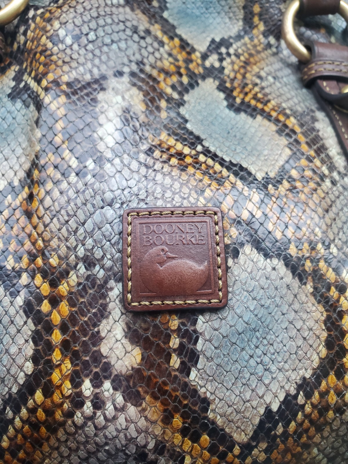 Limited Edition Dooney And Bourke Python Leather … - image 2