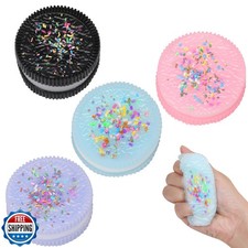 4pcs Handmade Soft Cookie Squishy Silicone Stress Relief Squishy