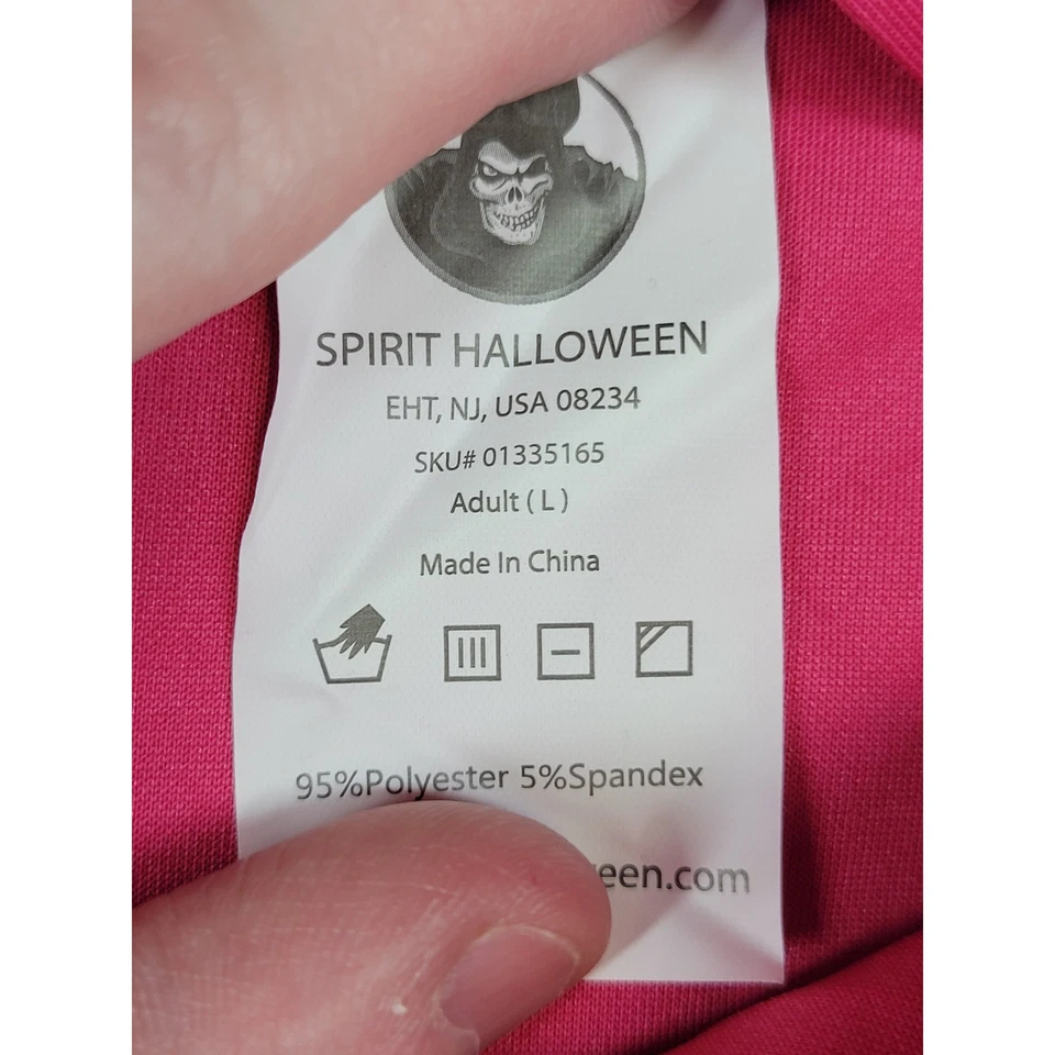 Crayola Razzmatazz Rosa Vestido con Capucha Disfraz Adulto Grande Halloween Foto 4 de 4