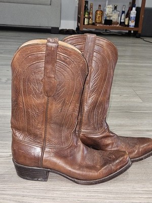 Black Jack Cowboy Boots , Mens 10.5EE , Classic Brown Made In U.S.A. EUC. 370 V3