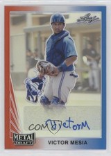 2021 Leaf Metal Draft 1990 Red White & Blue Rainbow 6/10 Victor Mesia Auto 4z8