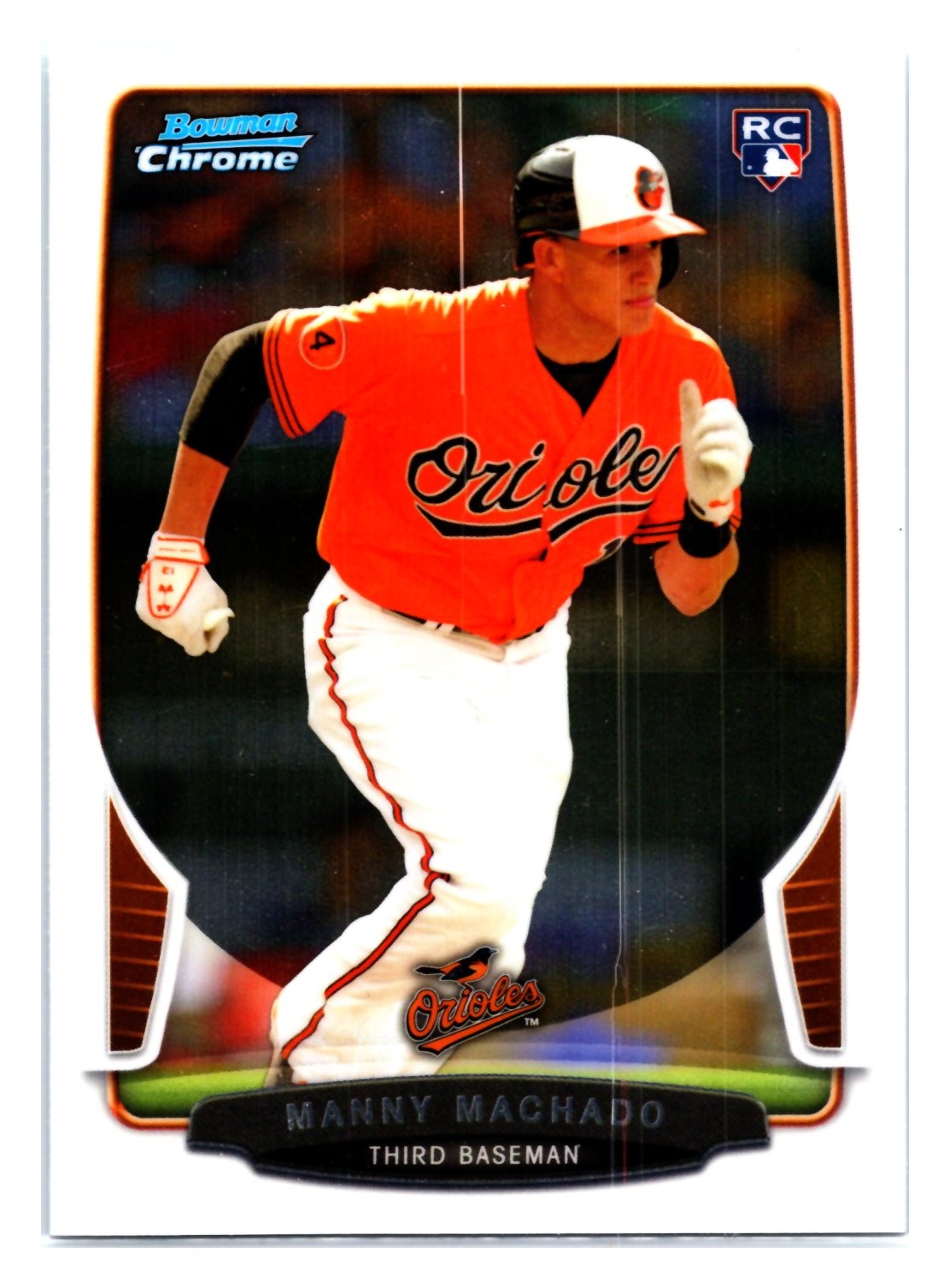 Manny Machado 2013 Bowman Draft Picks & Prospects Chrome #4 Orioles Rookie