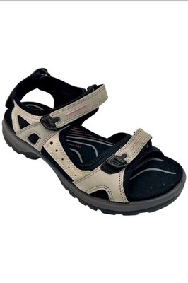 ECCO Women's Yucatan Sport Sandal Atmosphere/Ice White/Black