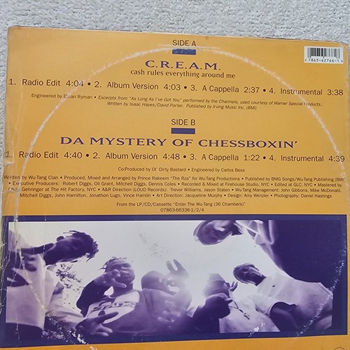 Wu-Tang Clan – C.R.E.A.M. Vinyl X2 - Picture 5 of 5