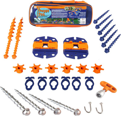Peggy Peg   Markisenbefestigung Set Mit Fix&Go Anker-Platten 2.0 & Diversen Schr