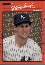 Steve Sax 1990 Donruss Bonus MVP's New York Yankees #BC-22b