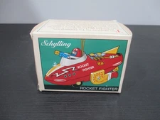 Schylling Rocket Fighter Tin Ornament Original Box