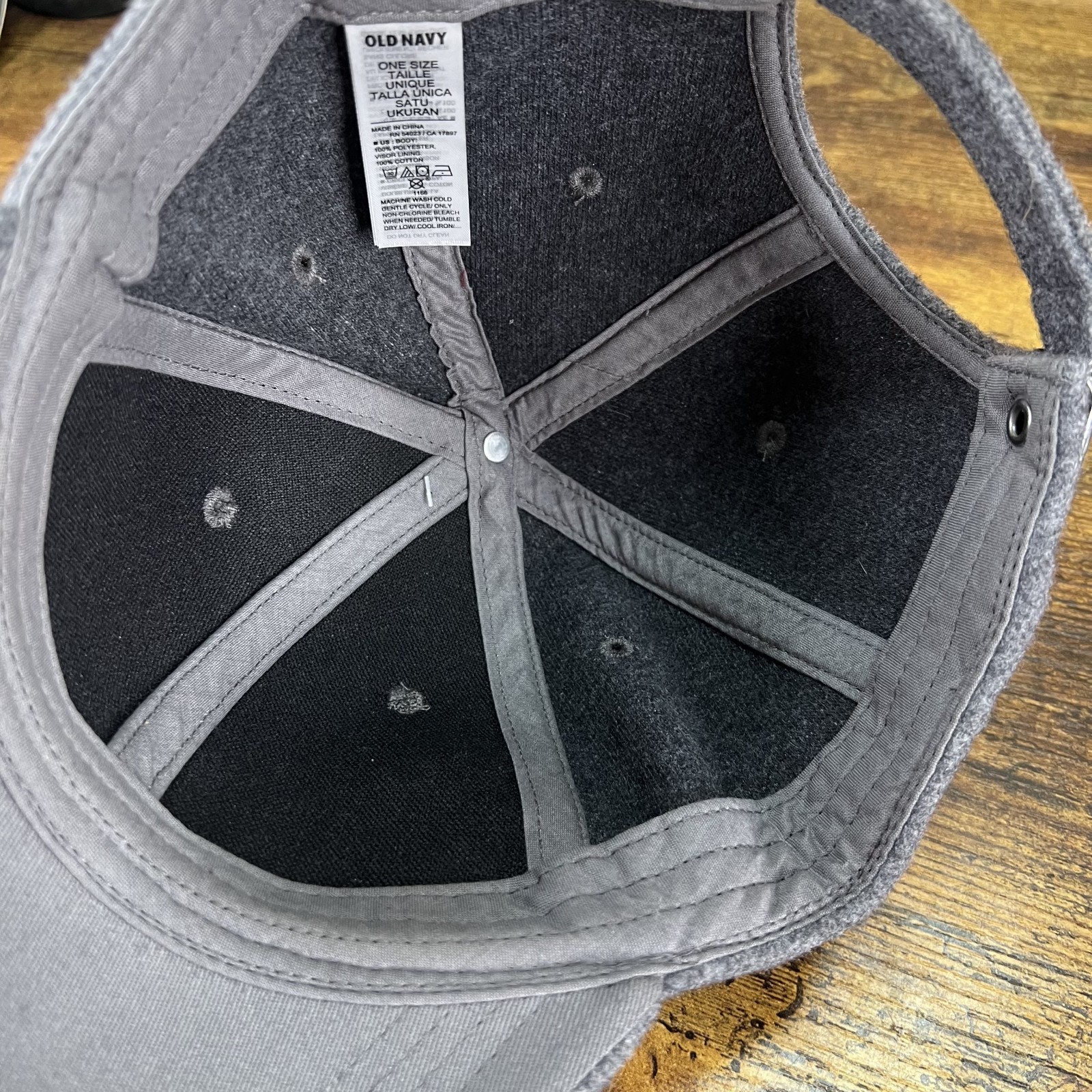 Old Navy Adjustable Hat Baseball Cap Flannel - image 5