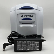 MAGICARD 3649-0001 Pronto Single Sided ID Card Badge Thermal Printer White Euc